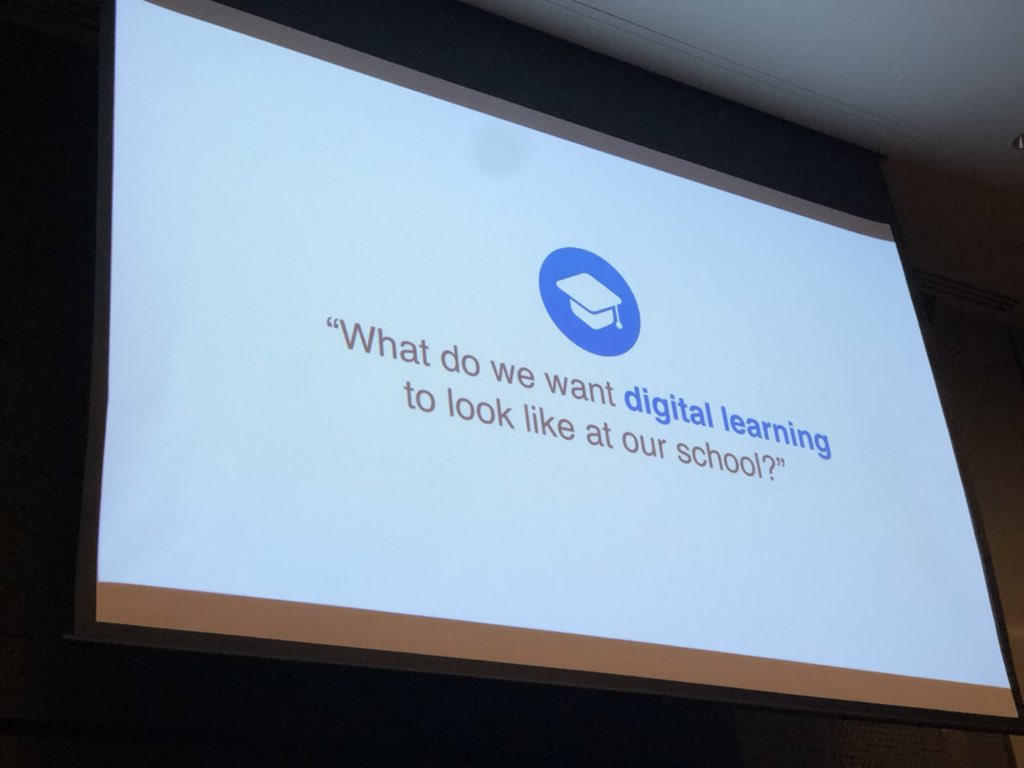 Great talk from @XpatEducator  at #ADE2023 on leadership and creating a vision for technology integration in school.

Thought provoking questions:
- What do we want digital teaching / learning to look like?
- How do we make it sustainable?

#AppleTeacher #AppleEDUchat @AppleEDU