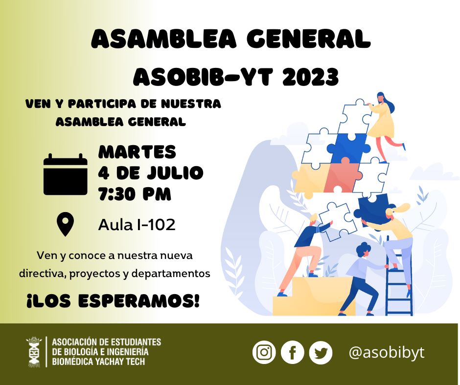 asobibyt's tweet photo. 📢 ¡Atención a todos los miembros de ASOBIB-YT! 📢

🌟 ¡Es hora de nuestra esperada Asamblea General ASOBIB-YT 2023! 🌟💼 En esta asamblea, tendremos la oportunidad de conocer a la nueva directiva, proyectos y departamentos, discutir temas cruciales, compartir https://t.co/KpvxizxNvT