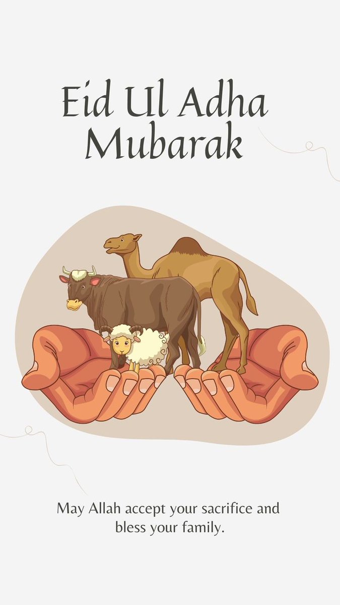 Eid mubarak
#EidAlAdha #Hajj_JourneyOfFaith