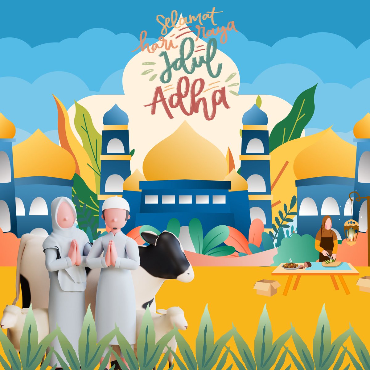 [Hari Raya Idul Adha]

Hari ini kita mengikuti sunnah Nabi Ibrahim AS yang rela mengorbankan putranya demi Allah. Semoga kita juga bisa mengorbankan apa yang kita cintai demi Allah.

Selamat Hari Raya Idul Adha🙌🏻
_____________________________