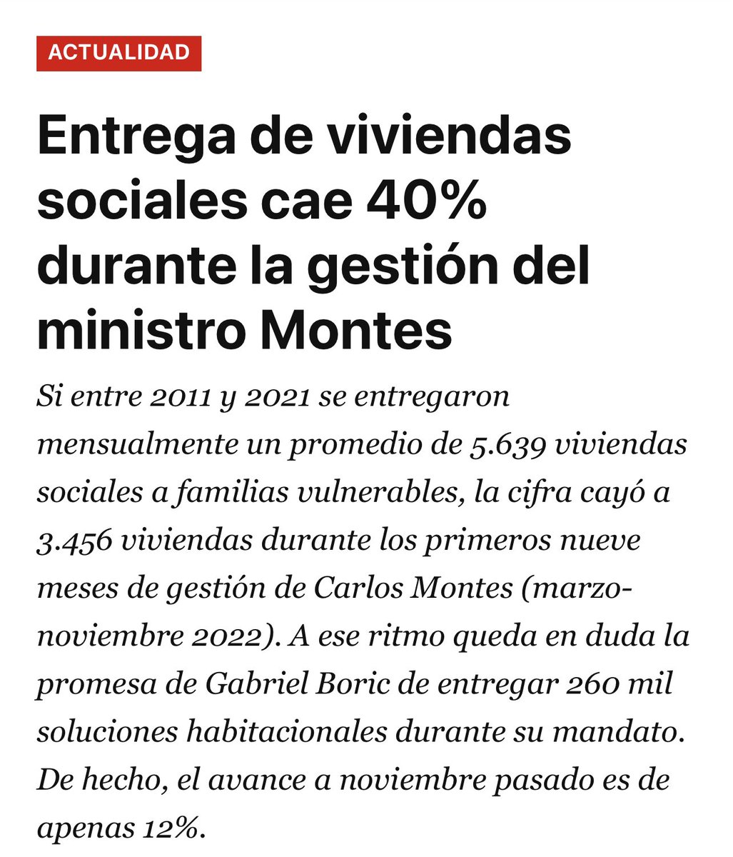 🇨🇱¿Por qué la cartera del todavia ministro <a href="/carlosmontestwt/">Carlos Montes</a> <a href="/Minvu/">MINVU - Chile</a> en 2021 hizo el 16.4% de sus compras via trato directo? Porcentaje triplicado en 2022 llegando casi al 47%…. 

Entrega de recursos fiscales que podriamos asumir se dieron a cercanos, y amigos del <a href="/GobiernodeChile/">Gobierno de Chile</a>
