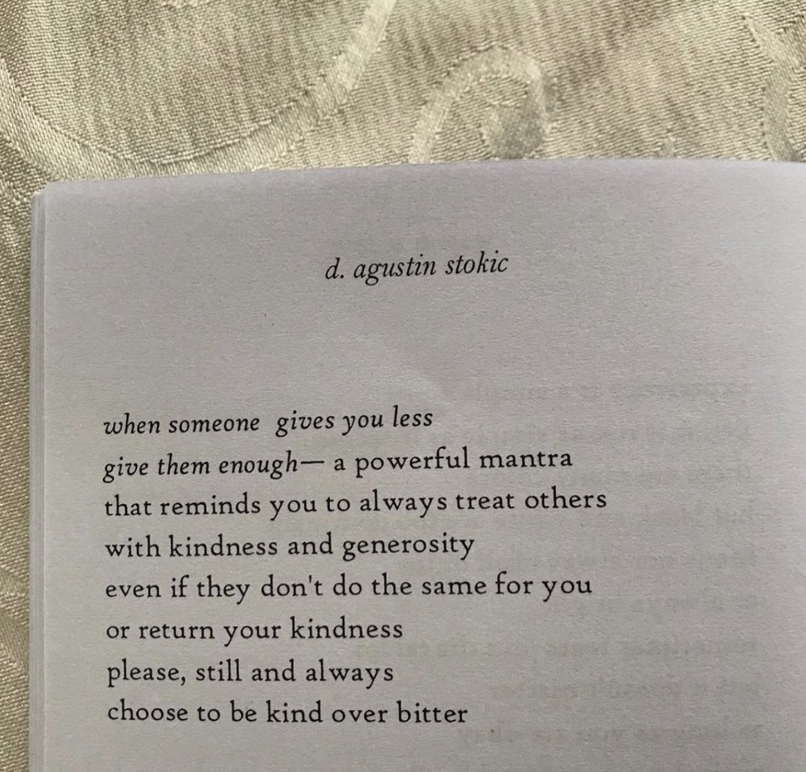 choose to be kind over bitter