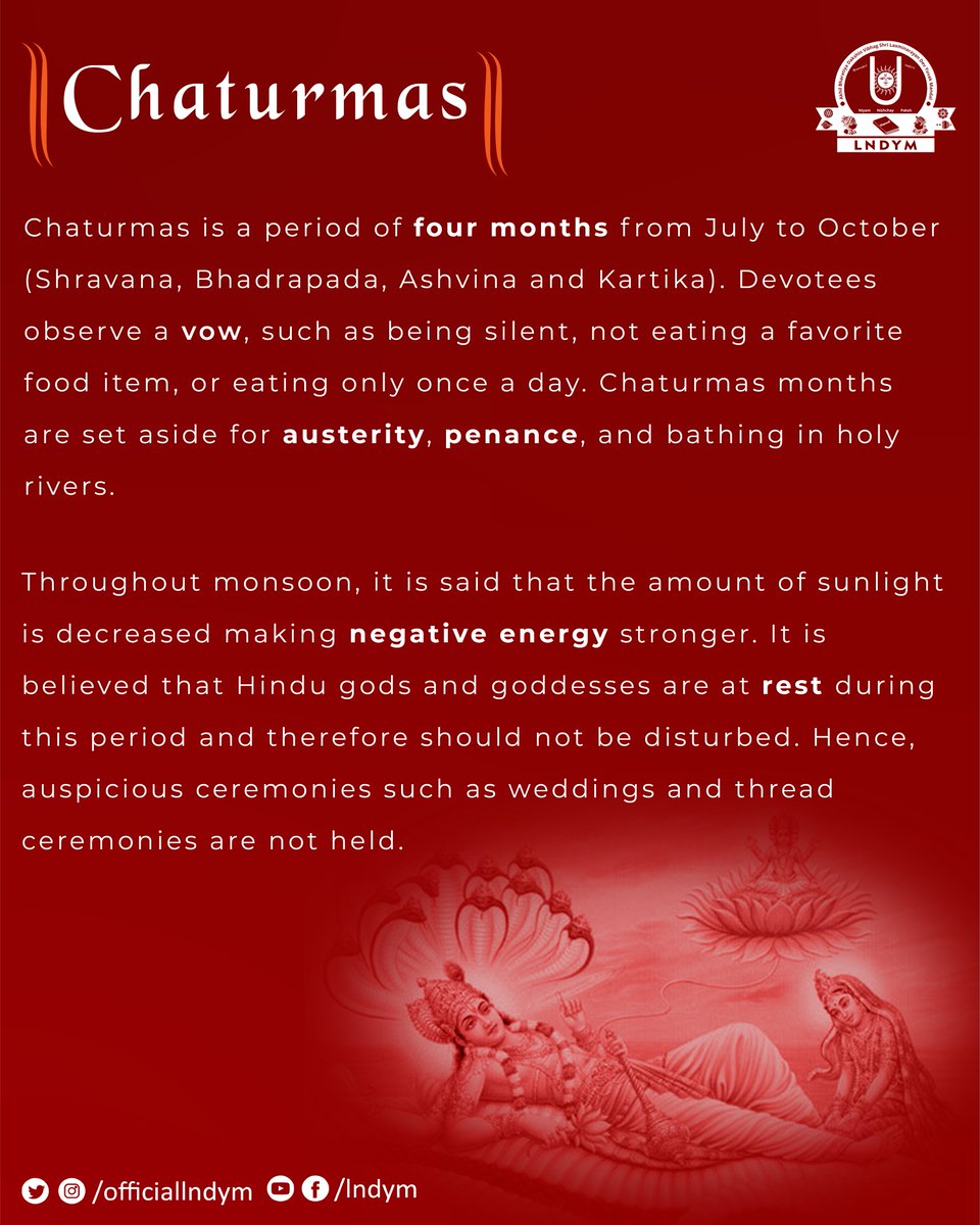 officiallndym's tweet photo. Today is the beginning of Chaturmas
•
•
•
•
#Swaminarayan #LNDYM #Dharmakul #GhanshyamMaharaj #HariKrishnaMaharaj #Vadtal #VadtalGadi #LaxminarayanDev #NarnarayanDev #LNDev #NNDev #SwaminarayanSiddhant #VadtalMandir #DharmakulAashrit #LaljiMaharaj #VadtalDham https://t.co/6AtN8zoQgE