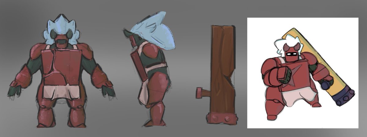 Snugtaro's tweet photo. Hihi! i finished a comm, will upload a littol render of that soon :D
But ive been busy working on other comms, grinding out my 2d skills, and heres what im working on for a portfolio piece :D

OC is @thatchezguy https://t.co/VQO1Wnd0f0