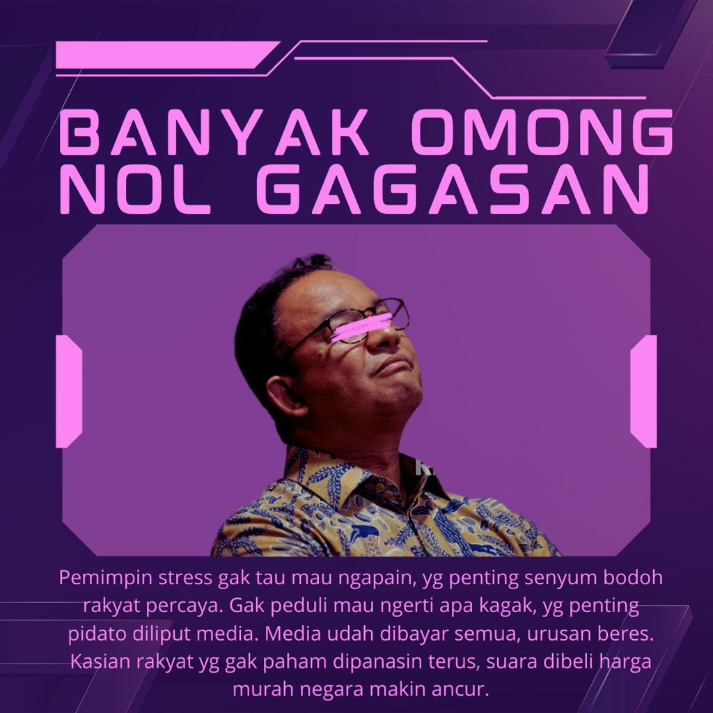 Banyak omong tapi 0 gagasan