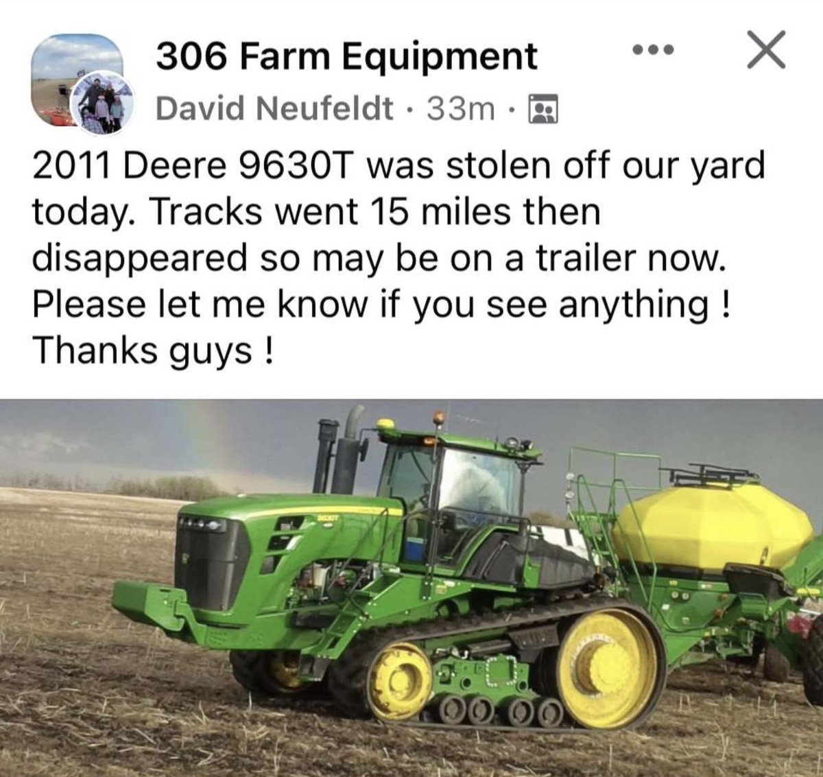 Keep a eye out for 9630T on a trailer peeps