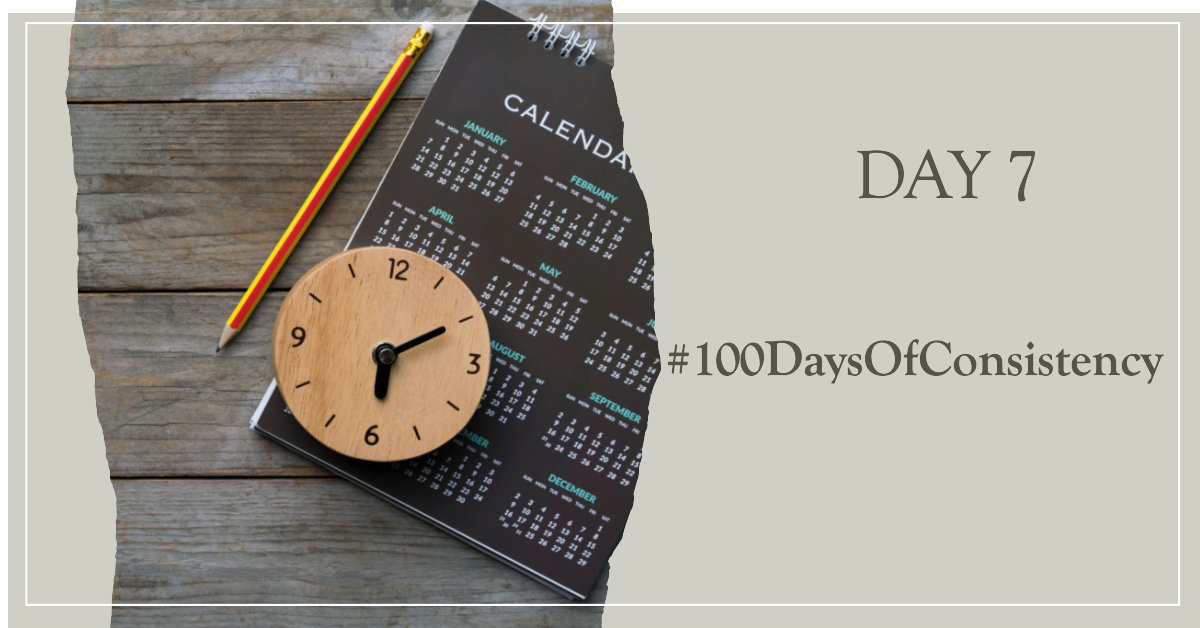 'Oops! Day 7 of #100DaysOfConsistency and I totally forgot to tweet about it! 😅It happens. Moving forward, I'm looking for some awesome folks to join me on this journey for mutual motivation and support. Who's in? Let's achieve greatness together! 🚀💪 #ConsistencyMatters