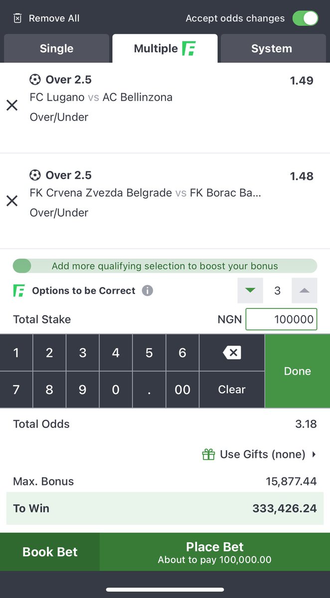 100k to win 300k Today’s Free Betting Tips

SportyBet: 4B28D6C9

Follow, Like, and Retweet for more free games