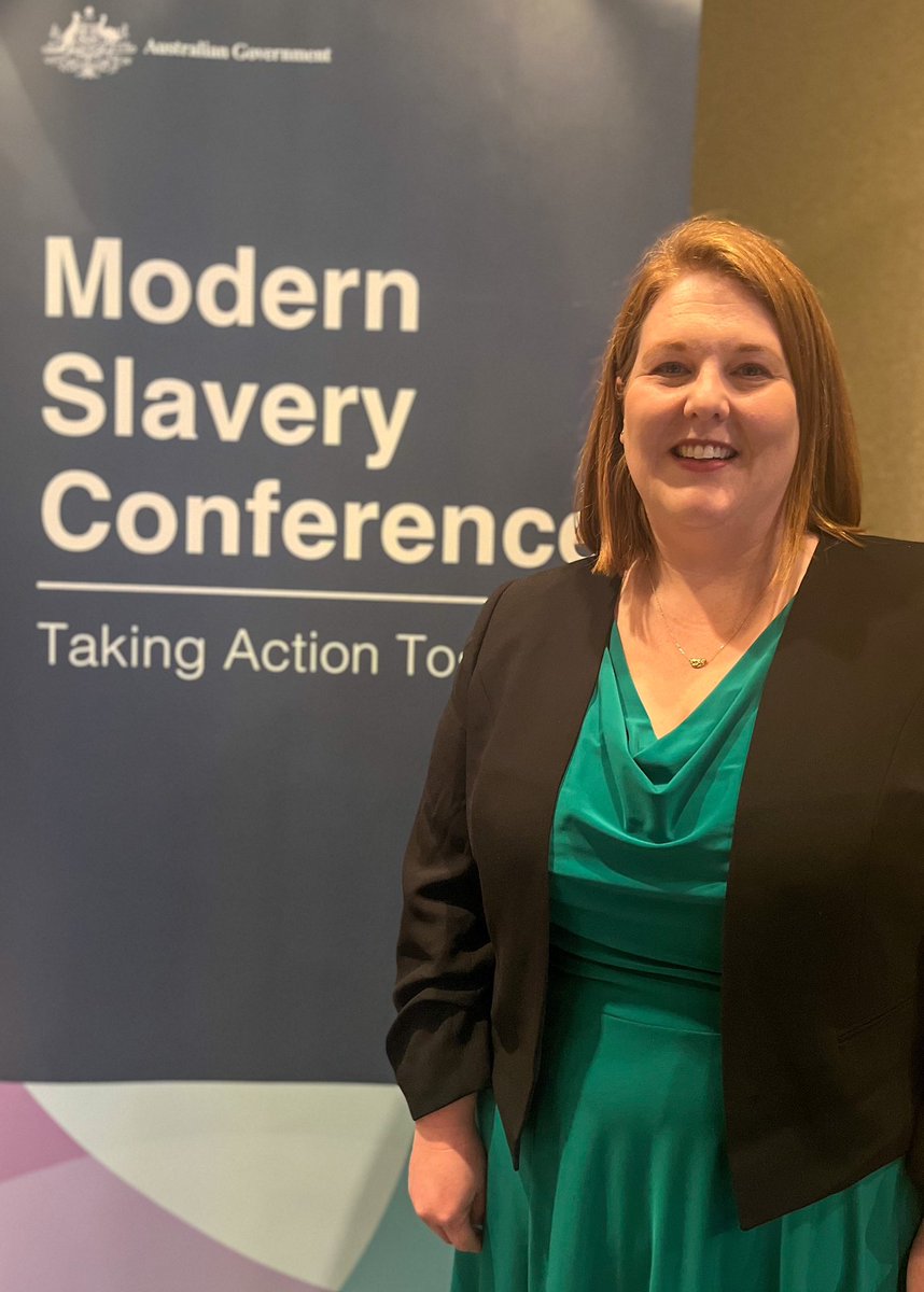 I’m pleased to be speaking today on consumer and investor engagement on modern slavery at the #modernslaveryconference23 alongside amazing civil society orgs and people doing this great work every day @BeSlaveryFree @BaptistWorldAid @Kyla_Michelle87 #takingactiontogether @QUT