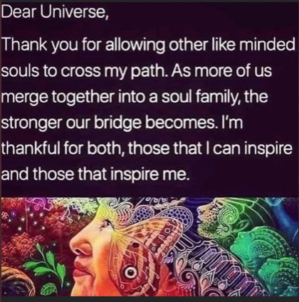 PayItFo72555724's tweet image. #DearUniverse #thankyou #likeminded #souls #mypath #soulfamily #bridge #thankful #inspire #inspireme #payitforward