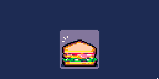 Stacked sandwich (PICO-8 palette) @Pixel_Dailies #pixel_dailies #sandwich