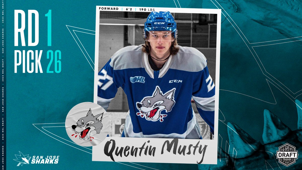 We have selected Quentin Musty with the 26th pick in the #NHLDraft.

Welcome to San Jose, Quentin!