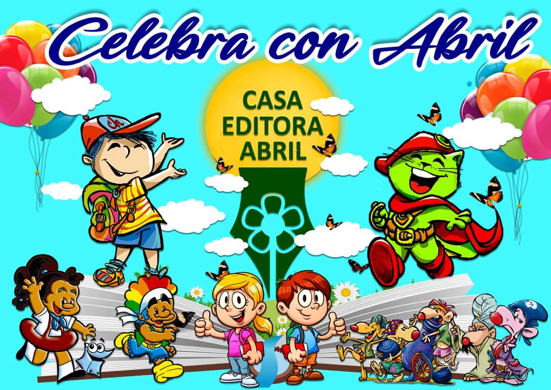 AMIGOS, estamos de fiesta!
El 1deJulio celebraremos el 43 Aniversario d la #CasaEditoraAbril y queremos compartir contigo la alegría.
Únete a nuestro reto y publica fotos d algunos d los personajes, libros y revistas d la Casa q han formado parte de tus afectos y remembranzas.