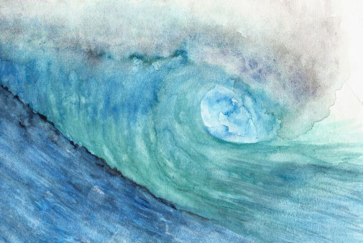 Art of the Day: "Watercolour Wave Painting". Buy at: ArtPal.com/Nmlart?i=94566…