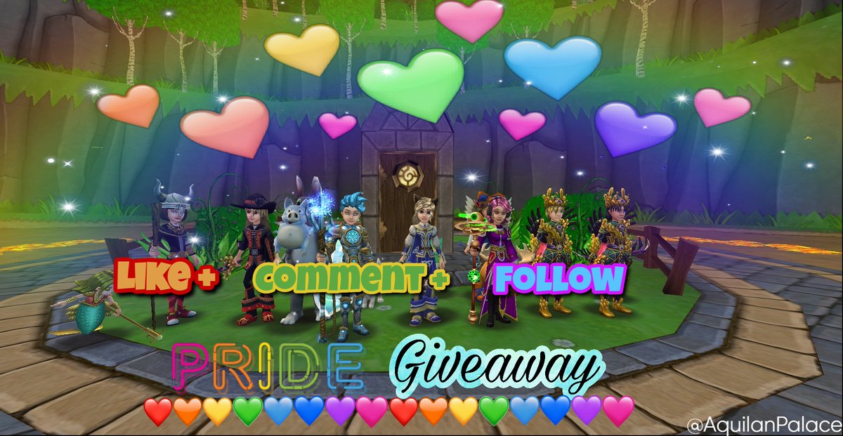 In celebration of Pride Month we are hosting a giveaway of a Prismaticat Mount🏳️‍🌈! All you have to do is Like + Comment + Retweet! The winner will be selected on July 2nd🌈! Stay Proud! ❤️🧡💛💚💙💜 #wizard101 <a href="/Wizard101/">Wizard101</a>