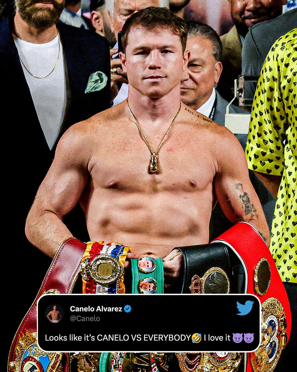 Canelo is here for all of it 👀