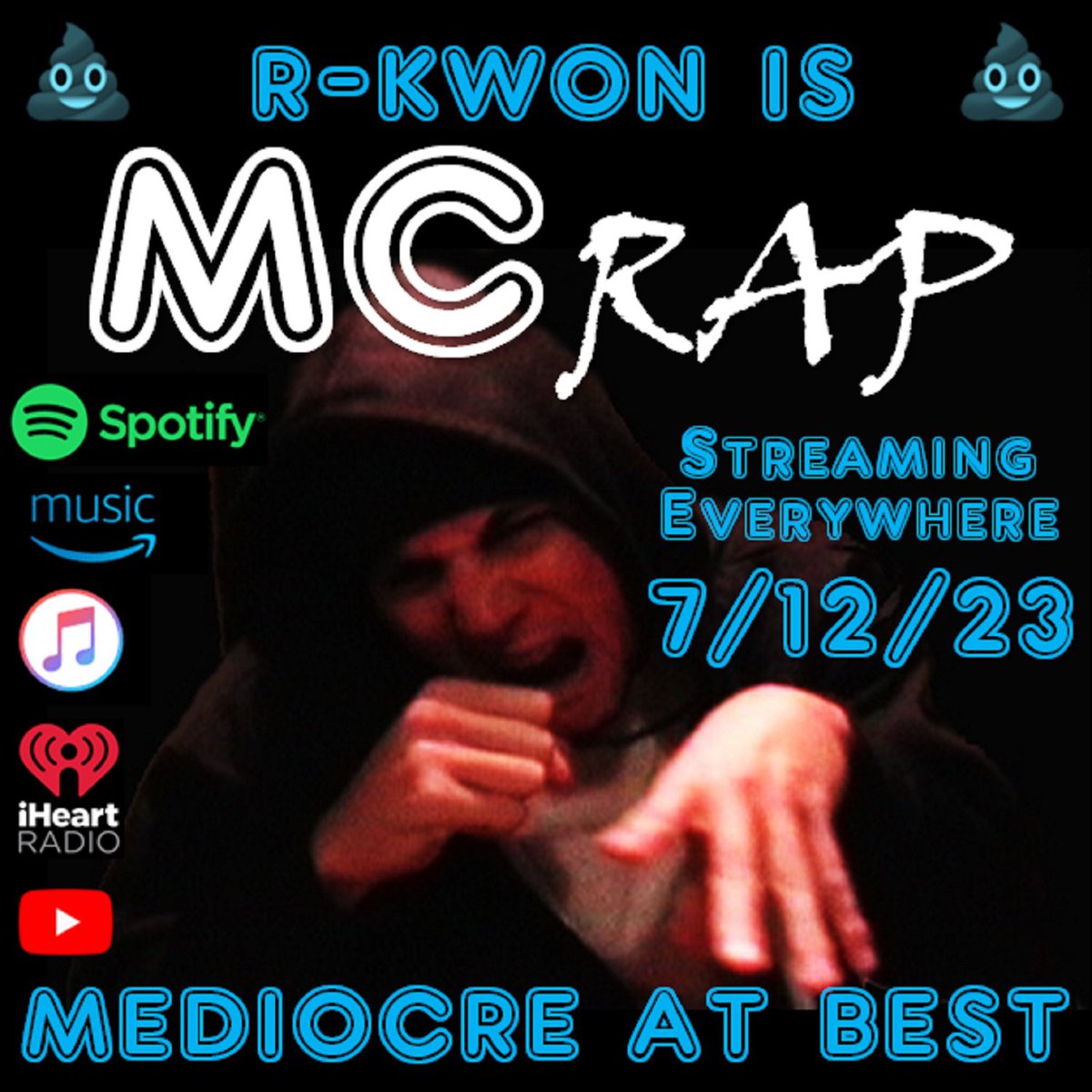 RKwonMusic's tweet photo. R-Kwon first full-length rap album “Mediocre at Best” (as hip hop alter ego MC Rap) dropping in 2 weeks and streaming everywhere! Pre-save at: https://t.co/sCttBsH3zc #rkwon #mcrap #mediocreatbest #newalbum @DistroKid #distrokid #presave #hiphop #rap #alternative https://t.co/8HJQDd0Ljf