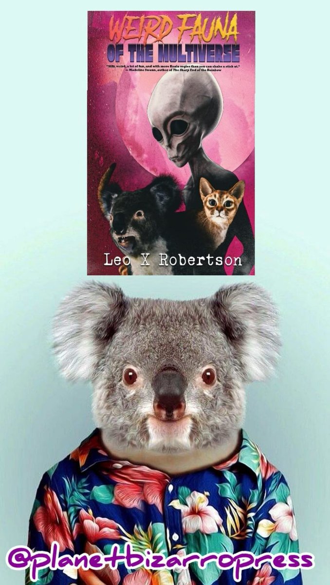 How about some Weird Fauna? Leo X. Robertson is your man!
Get it!!
Weird Fauna of the Multiverse amzn.eu/d/5wyMFkV

#BizarroFiction #PlanetBizarroPress