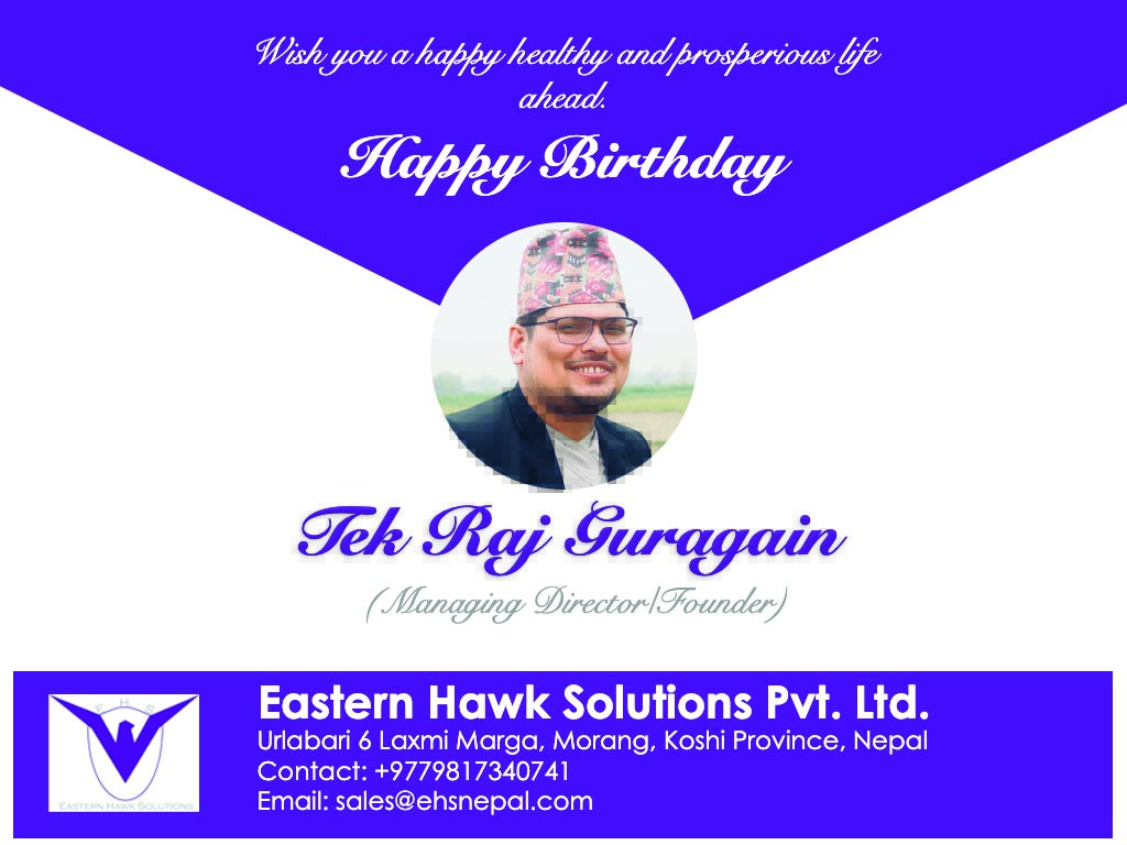 ehsnepal's tweet photo. Happy Birthday to our founder @nice_boy650 https://t.co/AVhl5TyIaS