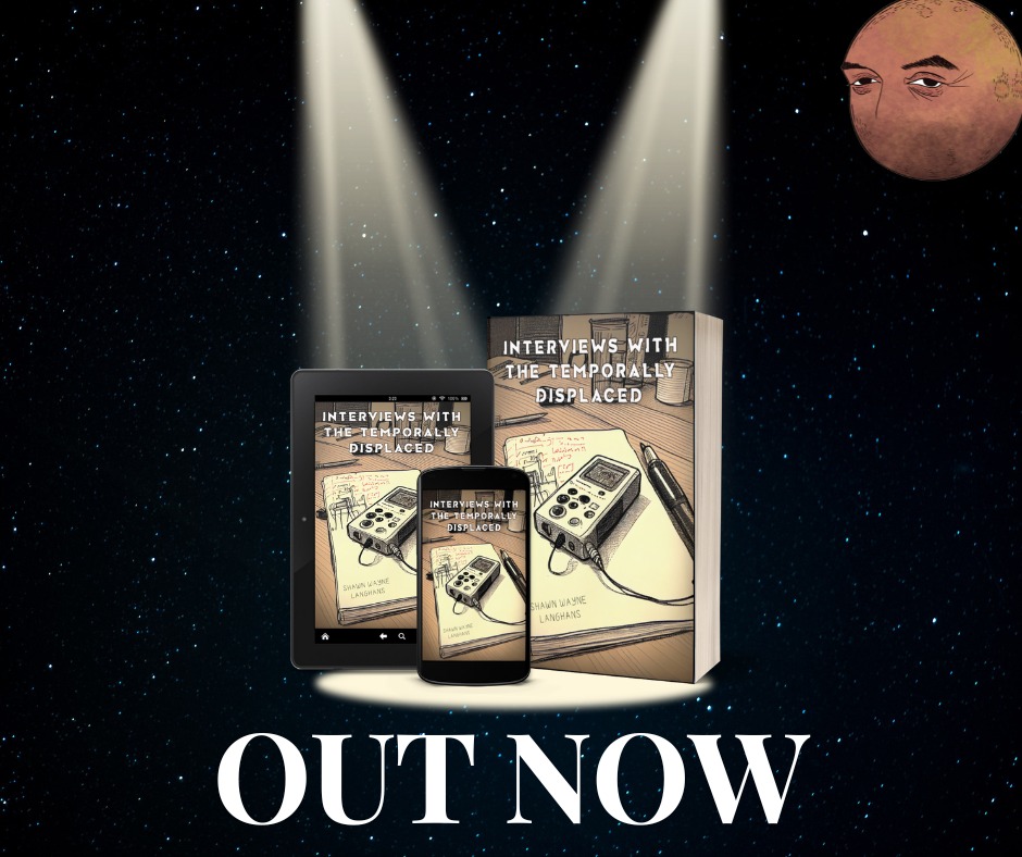 Out now --> INTERVIEWS WITH THE TEMPORALLY DISPLACED by Shawn Wayne Langhans. This is a hell of a tale. If you purchase the physical edition, it is also very pretty to look at.

#BizarroFiction #PlanetBizarroPress