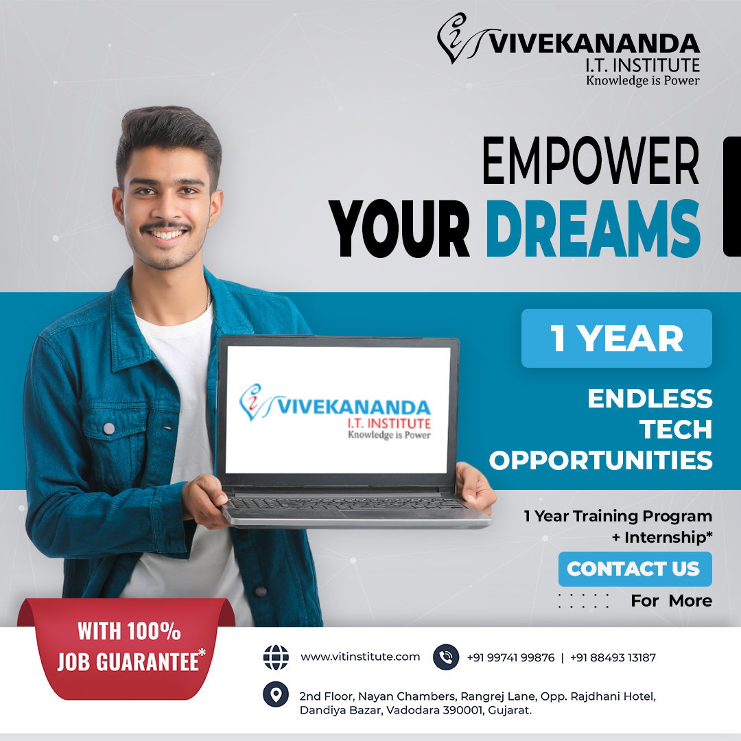 Enroll in our renowned IT institute and discover endless opportunities in the digital realm. 

#IT #ITEducation #ITinstitute #ITinstituteinVadodara #ITcourses #gurukulofnetworking #VivekanandaITinstitute #ITtraininginstitute #vit #Vadodara #Vadodaracity