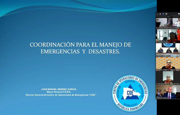 El Embajador @AlejandroAriasZ participó en el primer encuentro de autoridades del @coe_rd, @indeciperu y @mindefperu con el objetivo de compartir experiencias exitosas de ambos países en este ámbito.