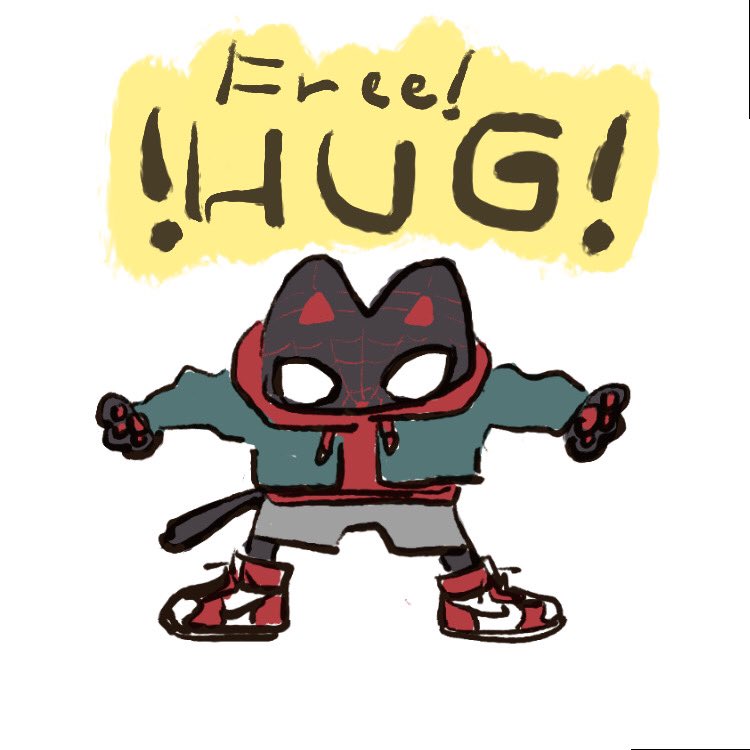 #MeowsMorales HUG ( ̳ ᐢᗜᐢ˶)