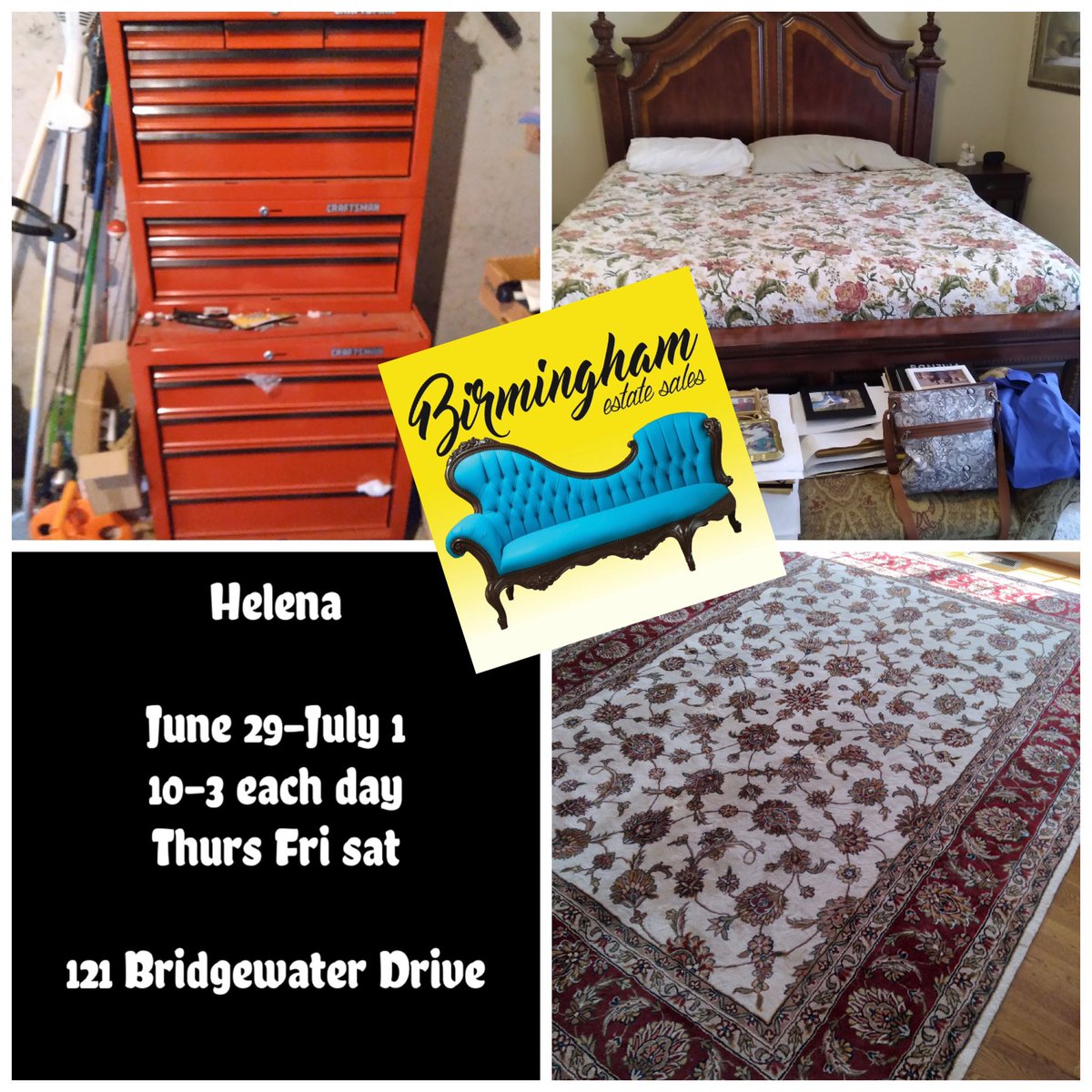 BhamEstateSales's tweet photo. Begins tomorrow!!! 
Don’t miss it!! 

Find your WOW at an estate sale!! 

Check our website for all photos and details under sales tab! 

https://t.co/TJKX0ymwDi 

#birminghamestatesales 
#alabamaestatesales 
#kimykennedy 
#findyourwow 
#estatesaleaddict https://t.co/XReZBNqOvp