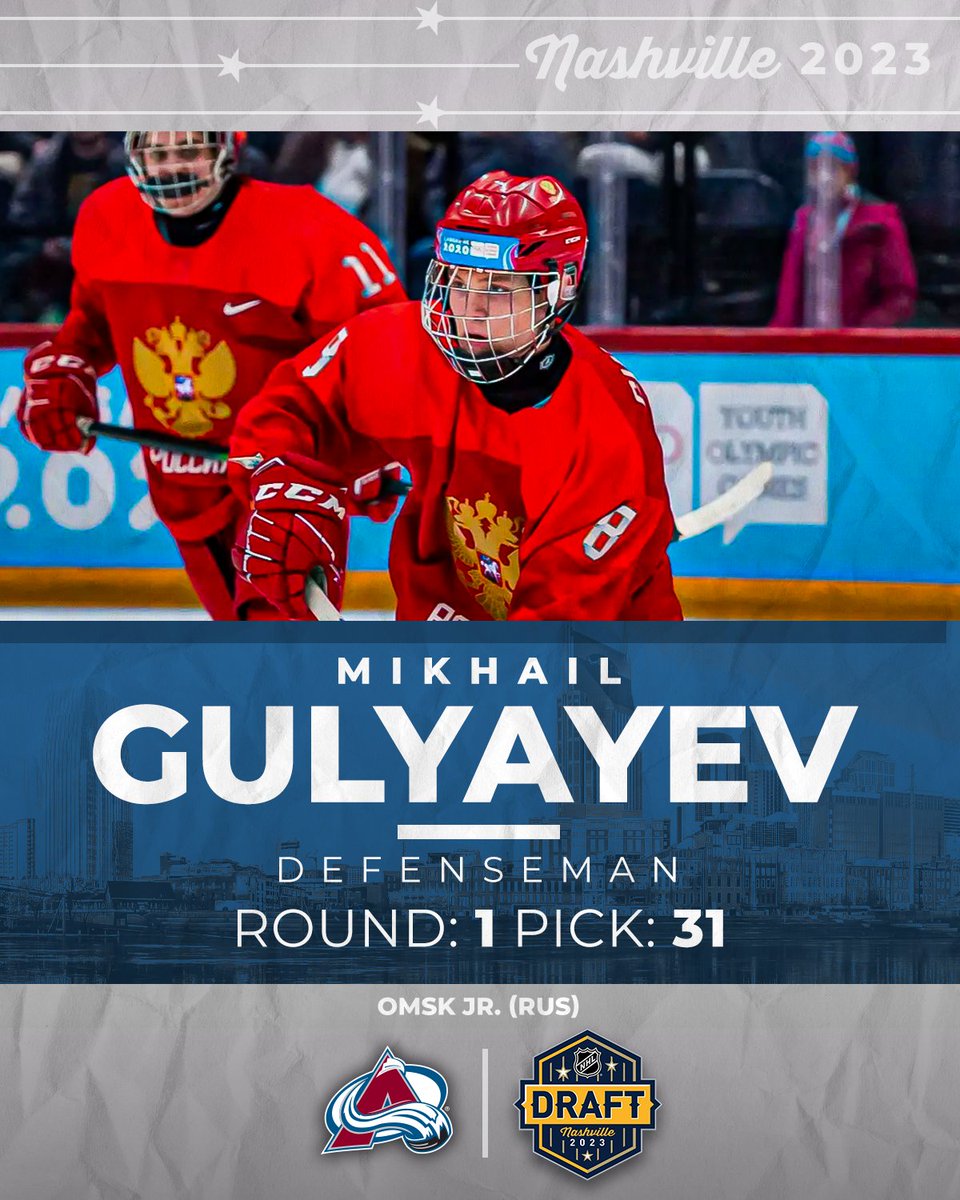 Colorado Avalanche on Twitter "With the 31st overall pick in the 2023
