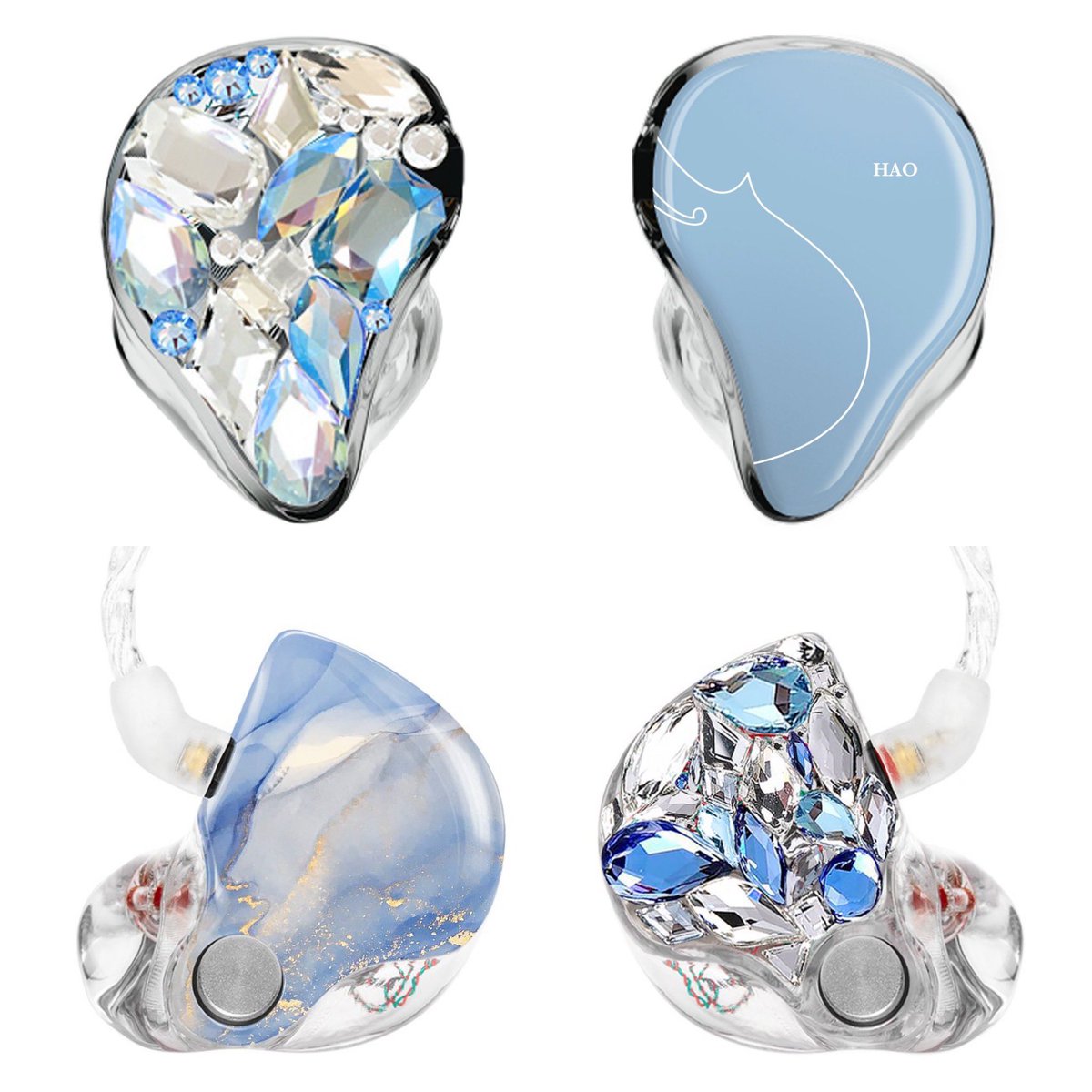 hao and hanbin’s in ear designs… the way they match and are so beautiful…🥲🤍