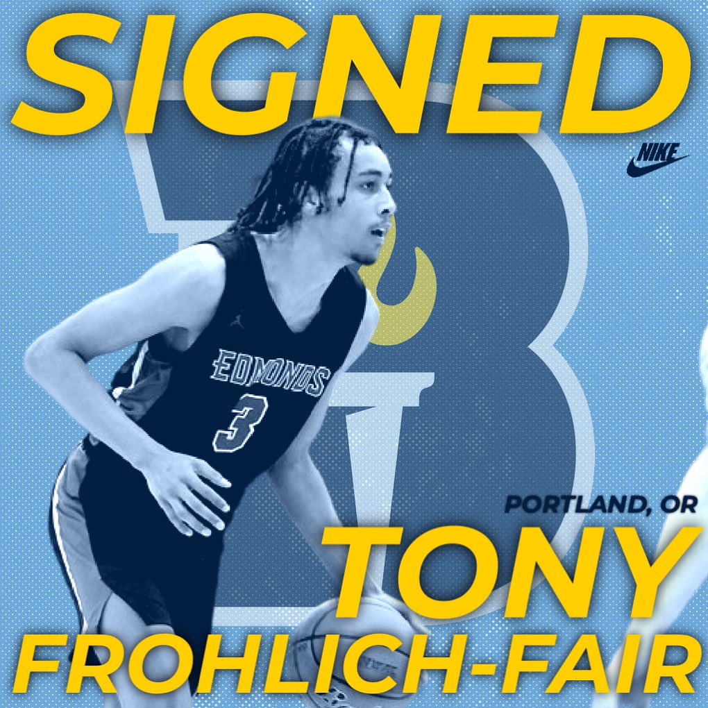 ⚡️SIGNED⚡️ Welcome to the family, Tony Frohlich-Fair! Coming off helping lead a run to the NWAC Elite 8 with Edmonds College, he’s ready to go! #gobeacons #family #BushnellBound