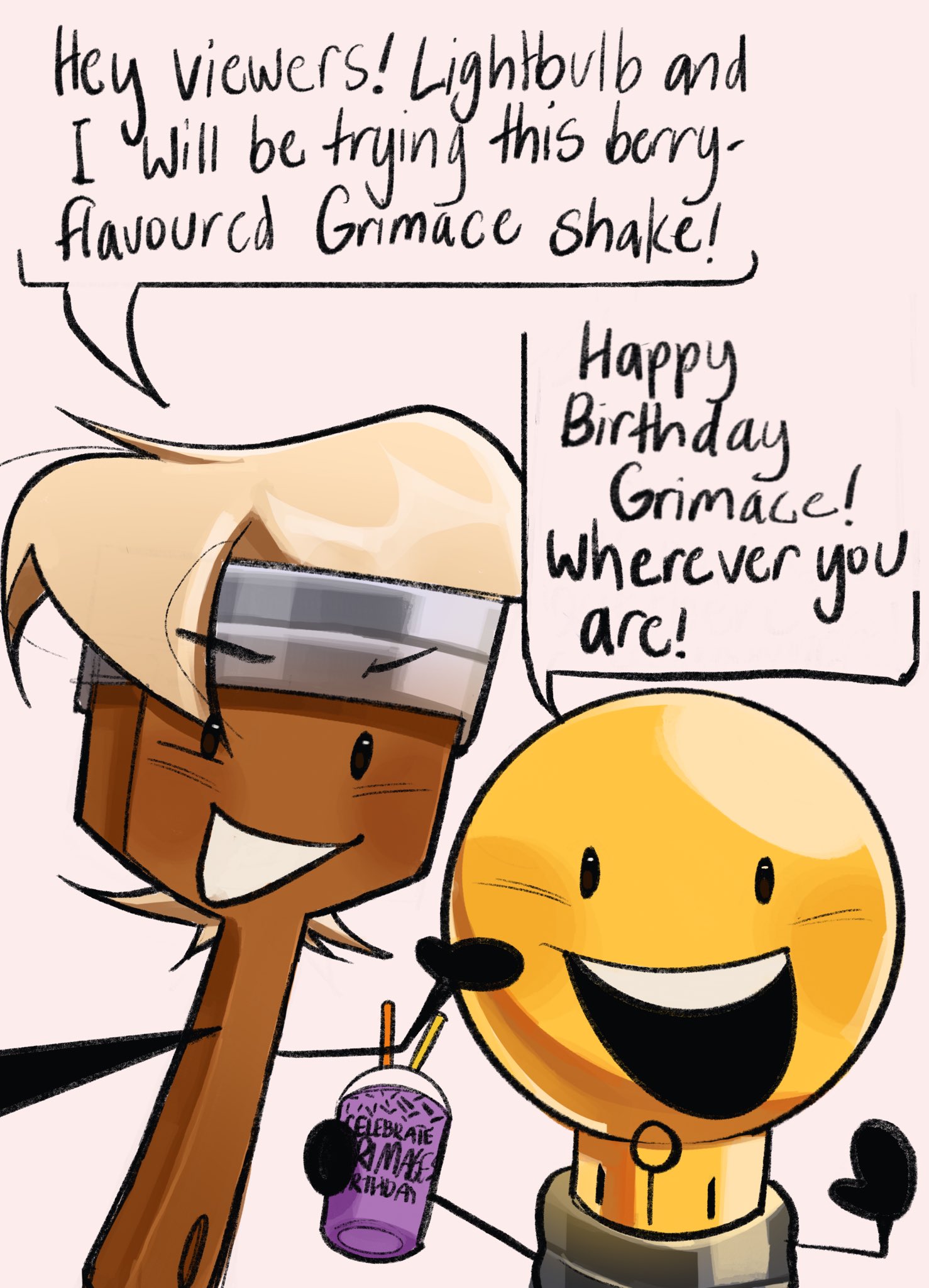 LBF | 🍉 on X: SERIOUS CW TO LIGHTBULB AND PAINTBRUSH ALTERS!!  EXPERIMENT 21 REF . . . . . . . . . lb and pb try the grimace shake and die  inanimateinsanity t.co00DVK0PC0r  X