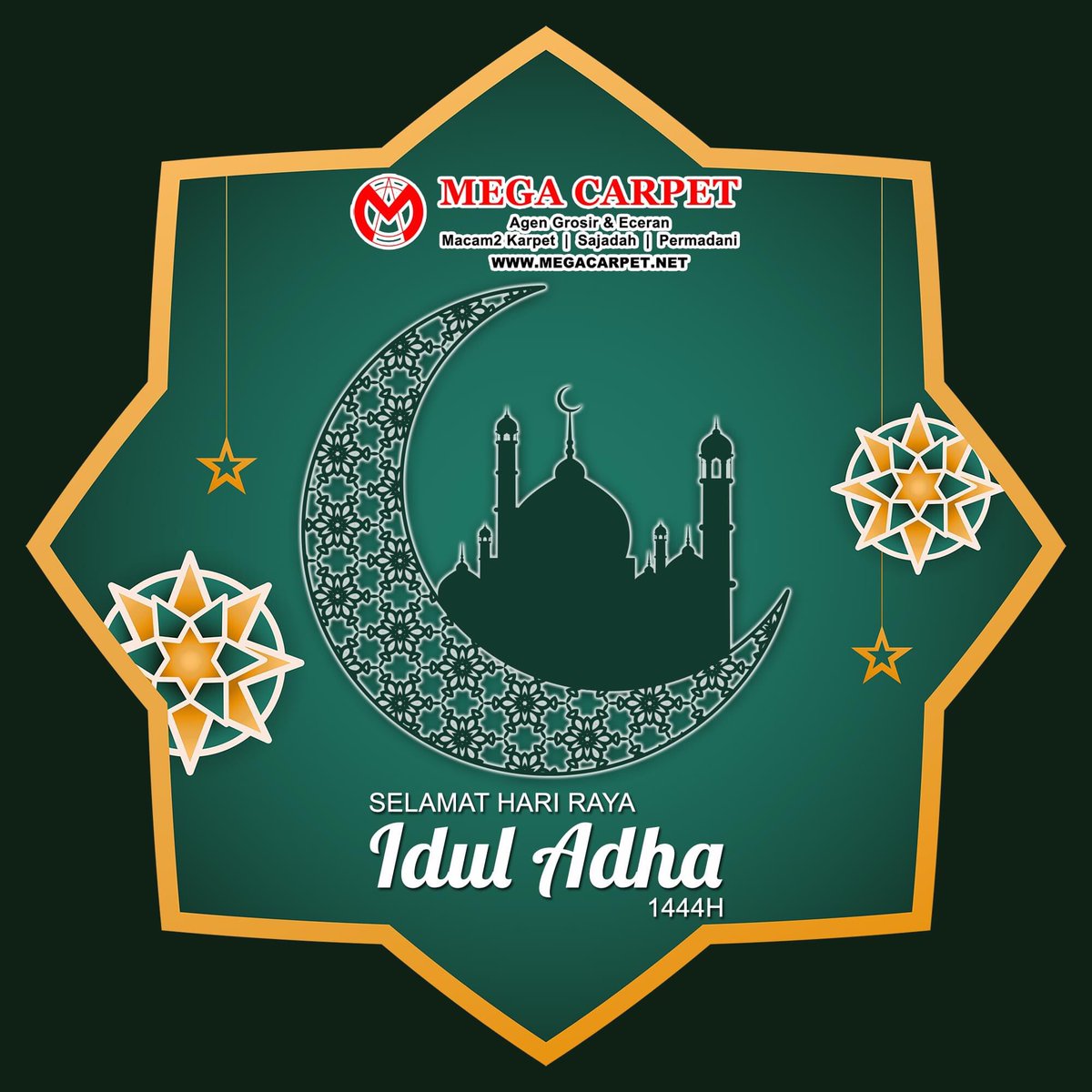 MegaCarpet's tweet photo. Selamat Hari Raya Idul Adha 1444H

"Semoga kita semua selalu mendapat keberkahan dan rahmat Allah SWT."

#IdulAdha #1444H #HariRaya #Liburan #Libur #MegaCarpet https://t.co/z43LX9VxGK