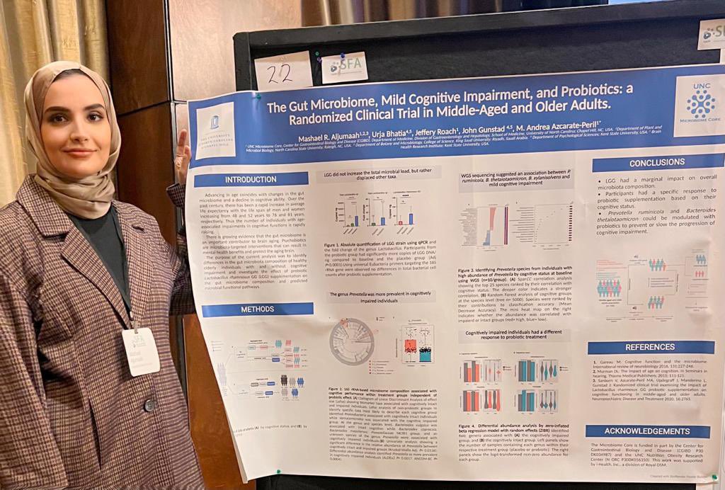 Congratulations to our Ph.D. candidate Mashael, who won the poster awards for #ISAPP2023 🏆 
And many thanks to <a href="/ISAPPSFA/">ISAPP-SFA</a>, who organized this excellent conference and gathered a fantastic and talented cohort!