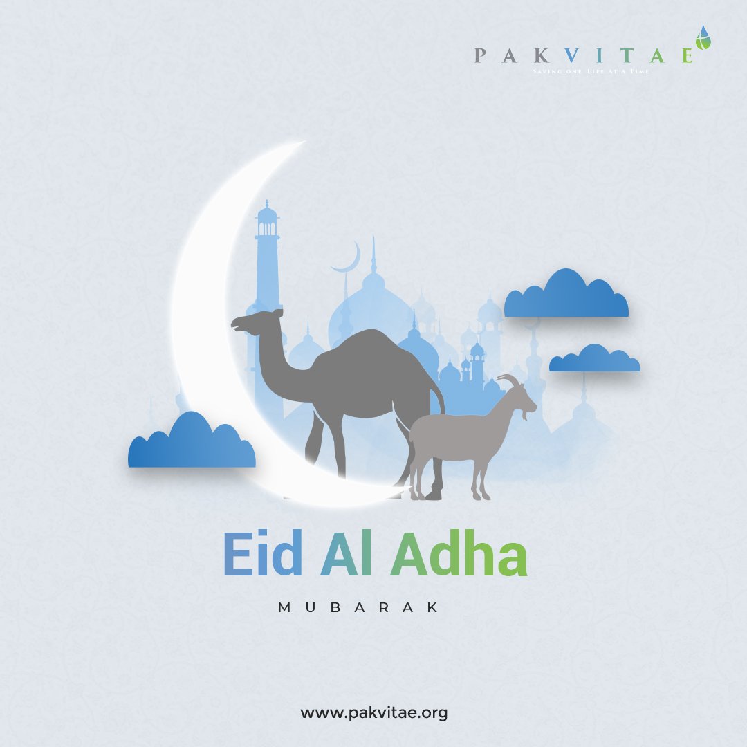 pakvitae's tweet photo. Eid ul-Adha Greetings to you and your family!
 
May the spirit of sacrifice inspire you to be kind, compassionate, and generous towards others.

#pakvitae #EidMubarak #EidulAdha https://t.co/2hak6rQJTp