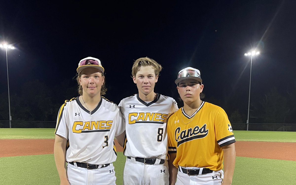 RBTournaments.com
7+ College Coach Showcase Tournament 

Canes SW Prospects
🆚
<a href="/canes_oklahoma/">Canes Oklahoma</a> 

PoG: Rocky Joyce 1-3, 1 RBI
Gavin Hobbs 2-3, 3 RBI
Preston Orton 2 BB, 1 RBI

3️⃣3️⃣ straight college coach showcase tournaments with MORE colleges attending than promoted.