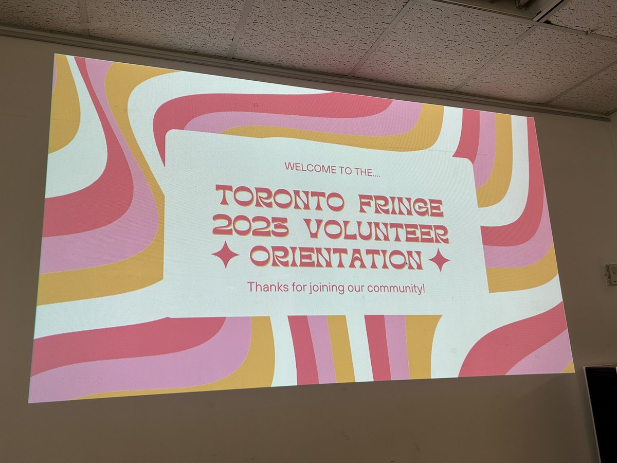 I’ll be volunteering as an usher at the Toronto Fringe Festival. I attended the volunteer orientation meeting this evening and got my teeshirt. 

#volunteer #TorontoFringe #FringeTO #summerinthecity @Toronto_Fringe