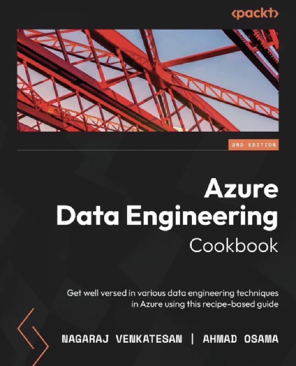 #Azure #DataEngineering Cookbook, with ~80 recipes for making multiple data sources #Analytics-ready: amzn.to/3goj8Zs
——
#BigData #DataScience #AI #MachineLearning #EdgeComputing #Edge #IoT #IIoT #AIoT #DataScientists #AnomalyDetection #LogAnalytics #Observability