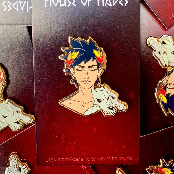 I just received HADES Zagreus enamel pin from shourtzo via Throne. Thank you! throne.com/matthewsmadness #Wishlist #Throne
