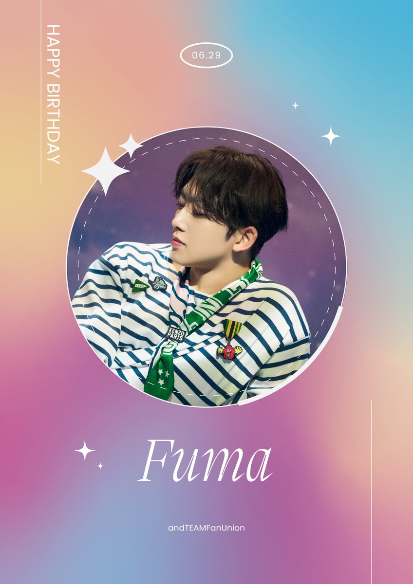 andTEAMFanUnion's tweet photo. Happy birthday to our handsome SP ��

#FUMA_私たちのヒーロー
#HAPPY_FUMA_DAY
#FUMA_25th_Anniversary https://t.co/DqG1d0y7Ov