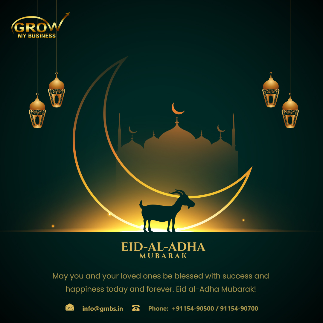 On this blessed day of Eid-ul-Adha, may your life be filled with the spirit of sharing, love, and compassion.
Grow My Business
#gmbludhiana #eidmubarak #eidaladha #bakridmubarak🌙#growmybusiness #googletrustedagency #streetviewtrusted #gmbs #seo #smo #Webdesign #webdevelopment