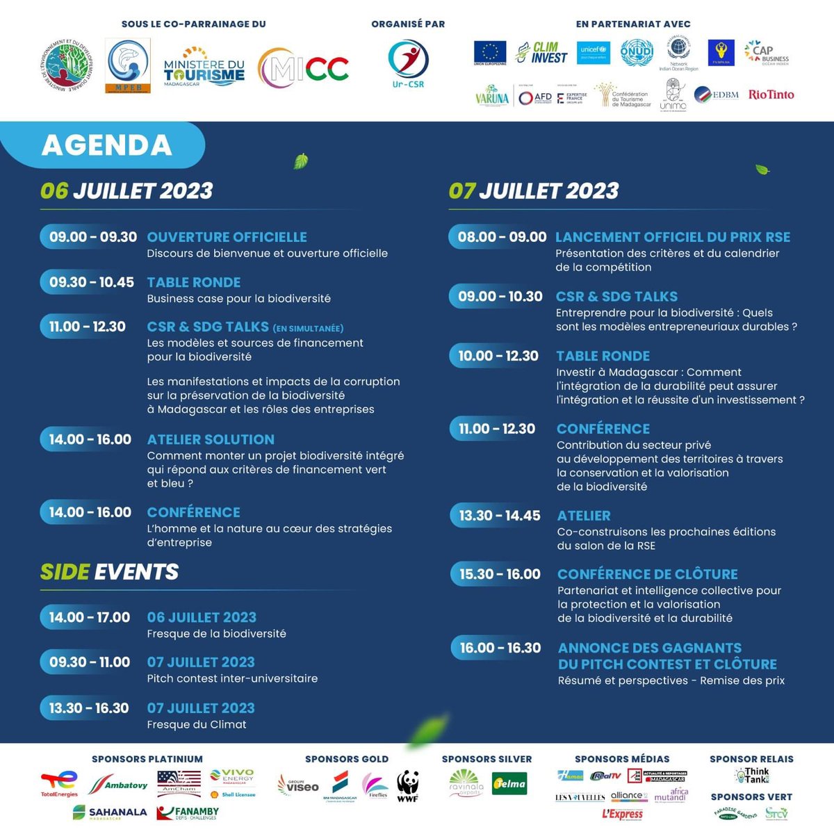 📆J-7
INSCRIPTIONS OUVERTES ❗

Les inscriptions à la 8e ed. du Salon de la RSE et IDD sont officiellement ouvertes!
Une forte demande est attendue cette année,  assurez- vous sécuriser votre place. 
👉lien d’inscription bit.ly/3Nqjuf3

#SalonRSE #Durabilité #Responsable