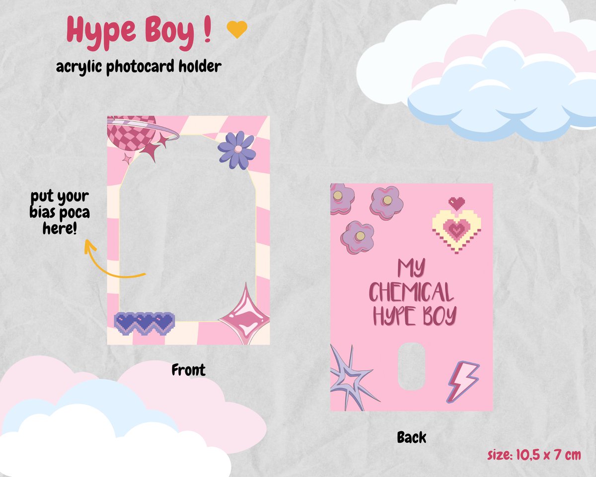 creamunhak's tweet photo. rt &amp; likes are appreciated 💓

☆ OPEN PO ☆

"Dear, Sunshine" and "Hype Boy" ☀️💘
Acrylic Photocard Holder

🗓️ po period : 29 juni - 15 juli 2023
📦 est : 7-10 days after po closed
💰 price : IDR 50.000 (dp 35.000)
📍 Bogor, Jawa Barat
🚛 shopee

🏷️ wts want to sell poca cahol https://t.co/3lV8JimEjU
