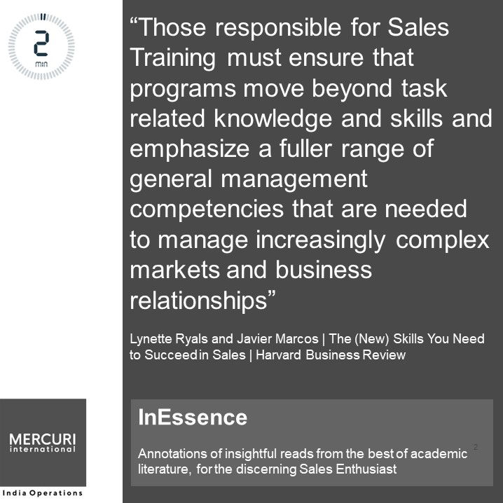 4 distinctive categories of skills & capabilities that salespeople need, to succeed..
zurl.co/wx8a

#mustread #sales #b2bsales #b2csales #businessdevelopment #salesmanagement #startups #entrepreneur #futureofsales #cognitiveskills