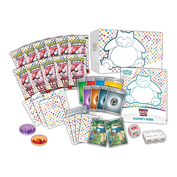 151 Pokemon Center Exclusive Elite Trainer Box ~ Release Date: September 22nd ~ MSRP: $59.99 Includes: - 2 Promo Cards featuring Snorlax, one with a Pokemon Center Logo - 11 Booster Packs ( 151 Pokemon Center Exclusive Elite Trainer Box ~ Release Date: September 22nd ~ MSRP: $59.99 Includes: - 2 Promo Cards featuring Snorlax, one with a Pokemon Center Logo - 11 Booster Packs (