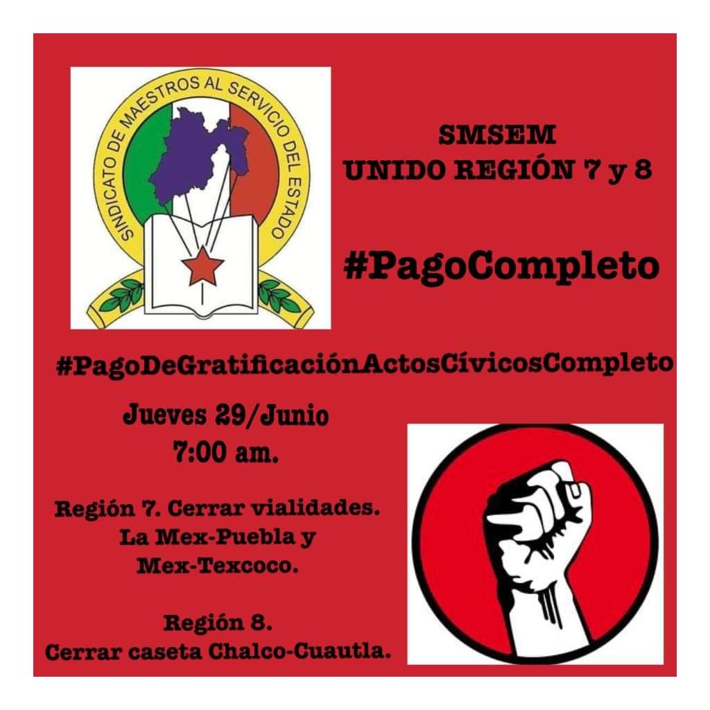 CmrCrnd's tweet photo. #pagocompleto
#PagoCompletoDeColaterales 
@alfredodelmazo @SMSEMmx @FinanzasEdomex @Edomex @DGP_Edomex @lopezobrador_ @delfinagomeza @CondusefMX @dbg_epoem @SEP_mx 
Exigimos nuestros derechos ganados históricamente, no más violencia del gobierno estatal y del gob Alfredo dl Mazo https://t.co/8ZLBpiG5jC