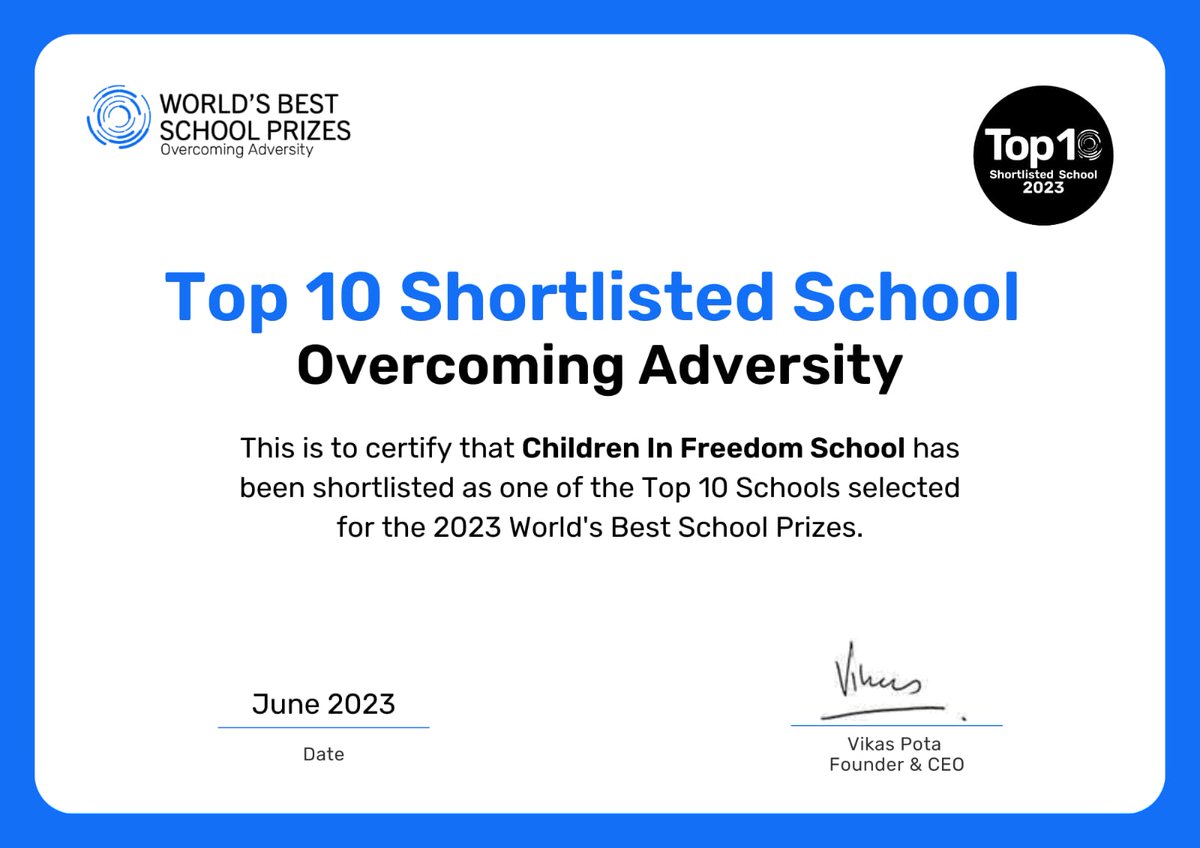 cifschools's tweet photo. @cifschools is so proud to be a @BestSchoolPrize Top 10 shortlisted school for Overcoming Adversity. @BBCAfrica @CNNAfrica
@njorogemuigai @Kenyans

#FirstAfrocentricSchool  #bestschoolprize #strongschools https://t.co/fOfbfRCUqJ