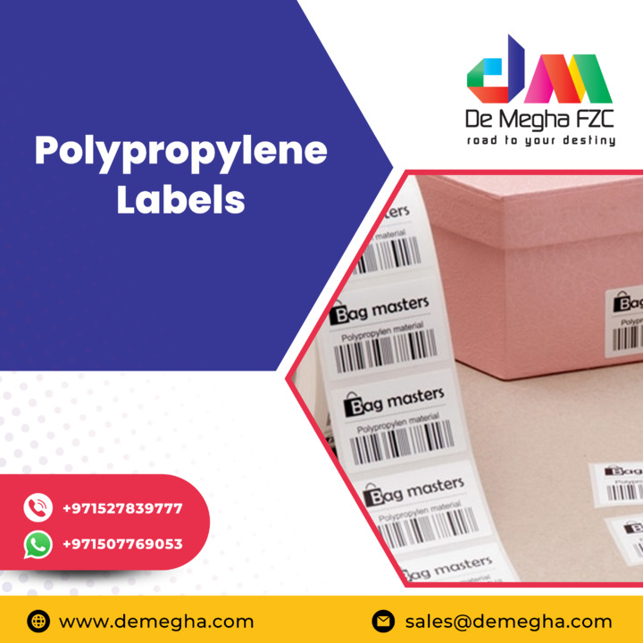 DeMeghafzc's tweet image. Revamp your products with DeMegha's vibrant Polypropylene Labels! Elevate brand visibility and captivate customers with eye-catching designs. 

Visit us at: demegha.com
.
.
#DeMegha #PolypropyleneLabels #BrandBoost #StandOut #PackagingPerfection #ProductEnhancement