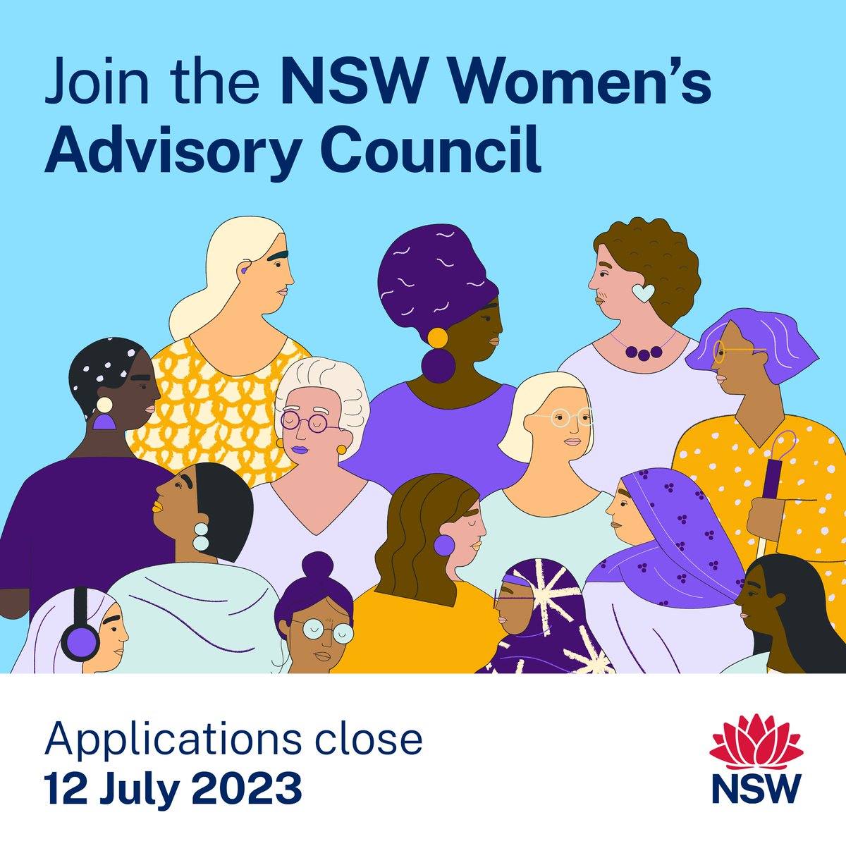 Applications are now open to join the NSW Women’s Advisory Council. If you’re passionate about improving outcomes for women and girls, they want to hear from you. 📢💪

Women NSW is looking for up to 12 members to join the Council and provide expert advice across the three
