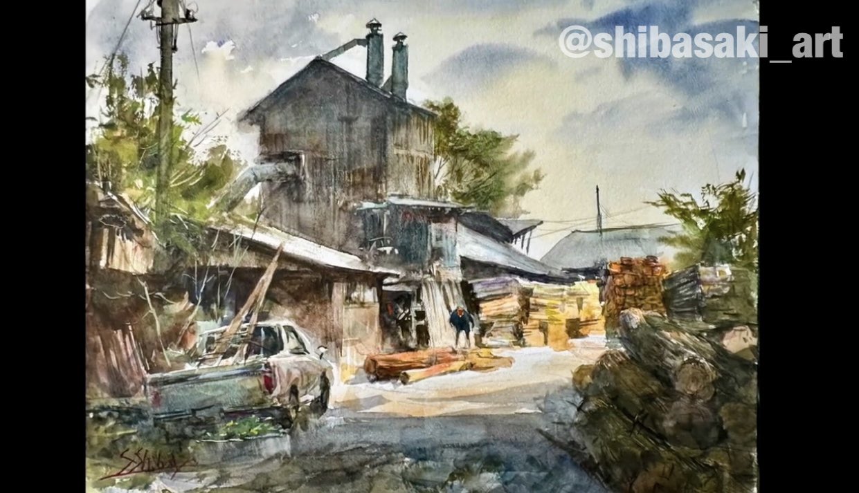 Watercolor by Shibasaki🎨柴崎春通 on X: Watercolor by Shibasaki🎨柴崎春通 on X: